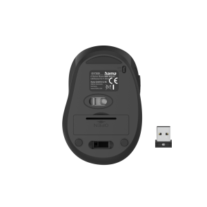 Безжична мишка Hama MW-400 V2, 6-бутонна, Ергономична, USB, Червена