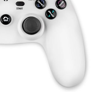 Wired Gamepad Spartan Gear Oplon, for PC and PS3, White