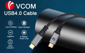 VCom кабел USB4.0 Type-C/Type-C 20Gbps, 240W - CU521M-2m