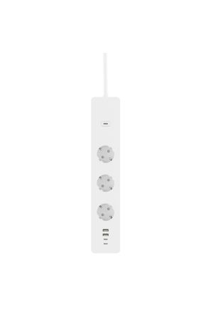 Woox умен разклонител Plug - R6132 - WiFi Smart Multi Plug EU Schucko + energy monitor, 3 sockets, 2 x USB Type A, 2 x Type-C