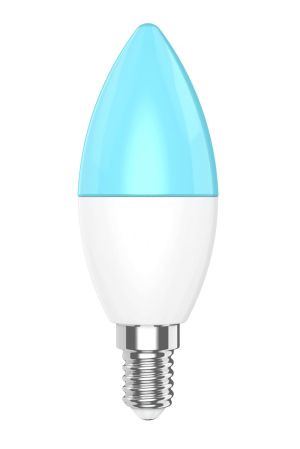 Bec inteligent Woox - R9075 - Bec LED WiFi Smart E14 RGB+Alb, 5W/40W, 470lm