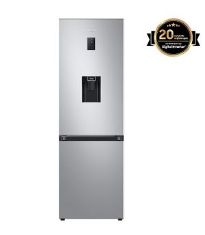 Refrigerator Samsung RB34T652ESA/EF, Refrigerator with SpaceMax Technology, Fridge Freezer, Total 341l, refrigerator 227l, freezer 114l, Energy Efficiency E, All-Around Cooling, No frost, Display, Water dispenser, 35dB, 186/59.5/65.8, Metal graphite