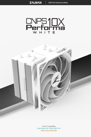 Zalman охладител за процесор CPU Cooler CNPS10X PERFORMA WHITE