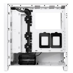 Case Corsair iCUE 4000D RGB Airflow Mid Tower, Tempered Glass, White