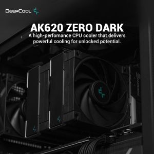DeepCool CPU Cooler AK620 Zero Dark - Dual-Tower - LGA1700/AM5