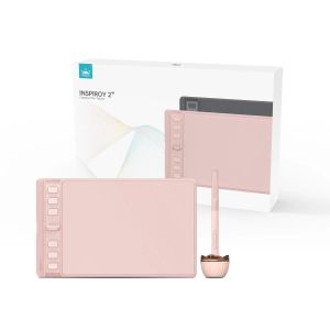 Tabletă grafică HUION Inspiroy 2 S, 5080 LPI, roz