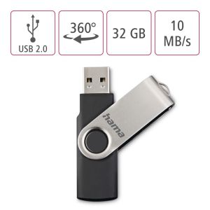 USB памет Rotate, 32GB, HAMA-108029