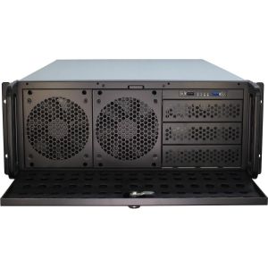 Server Rack InterTech 4U-4129L- Mini ITX, mATX, μATX, ATX, SSI EEB, Black