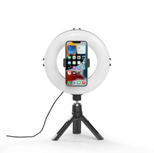 Hama "SpotLight Smart 80 II" LED Ring Light, Set for Smartphone and Tablet