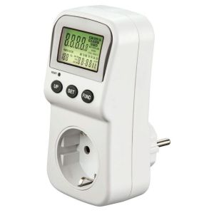 Hama Energy cost meter with LCD display, digital electricity meter for sockets