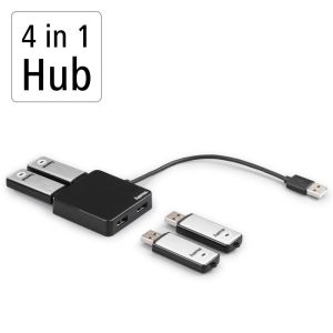USB Hub, 4 Ports, HAMA-200121