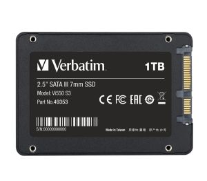 Hard drive Verbatim Vi550 S3 2.5" SATA III 7mm SSD 1TB