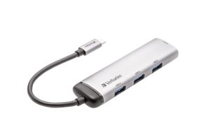 Hub USB Verbatim USB-C Multiport Hub cu 4 porturi USB 3.2 Gen 1 Tip A