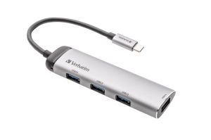 Hub USB Verbatim USB-C Multiport Hub cu 4 porturi USB 3.2 Gen 1 Tip A