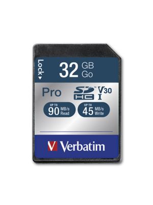 Memorie Verbatim 32 GB SDHC Pro Clasa 10 UHS-I