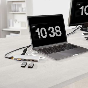 Hub USB-C Hama "Connect2Mac", Multiport pentru Apple MacBook Air & Pro, 12 porturi
