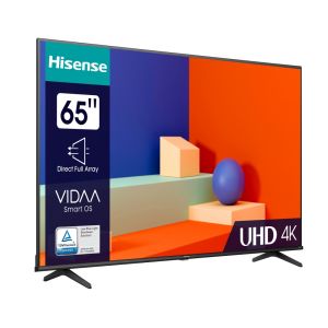 Hisense TV 65" A6K, 4K Ultra HD 3840x2160, DLED, DFA, Precision Color, HDR 10+, HLG, Dolby Vision, DTS Virtual X, Smart TV, WiFi, BT, AnyView Cast, Mod joc, 1xHDMI2 eArc, 2xHDMI, 2xUSB , LAN, CI+, DVB-T2/C/S2, Negru