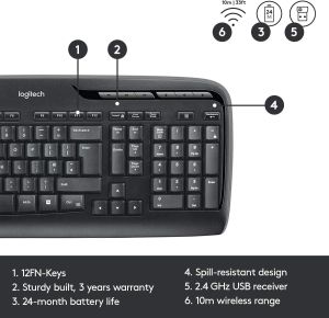 Wireless Keyboard and mouse set Logitech MK330