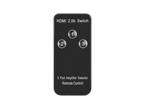 Адаптер Lanberg Video Switch 3x HDMI + Micro USB port + Remote Controller, black