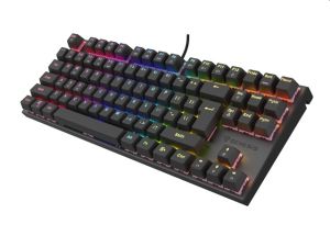Tastatură Genesis Tastatură mecanică pentru jocuri Thor 303 TKL Silent Switch RGB Iluminare de fundal Aspect SUA Negru