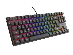 Tastatură Genesis Tastatură mecanică pentru jocuri Thor 303 TKL Silent Switch RGB Iluminare de fundal Aspect SUA Negru