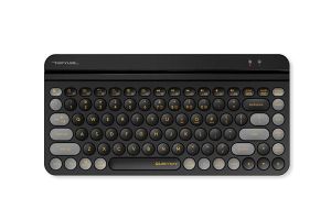 Безжична клавиатура A4tech Fstyler FBK30 Blackcurrant, Bluetooth, 2.4G, Стойка за телефон, Кирилизирана, Черна