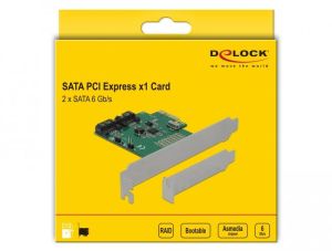 Delock 2 port SATA PCI Express Card with RAID