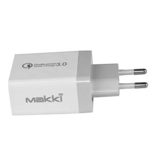 Makki бързо зарядно Fast Charger - QC3.0+3xUSB 30W White - MAKKI-QC48W4