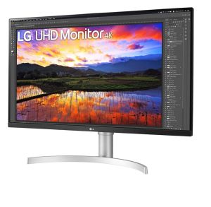 Monitor LG 32UN650P-W, 31,5 inchi UltraFine UHD LED AG, IPS, DCI-P3 95%, 5ms, 350 cd/m2, 1000:1, 3840x2160, HDR 10, HDMI, DisplayPort, Radeon FreeSync, ieșire dinamică Action Sync, Headphone Out , Înălțime, Pivot, Înclinare, PIP, Difuzor, Negru