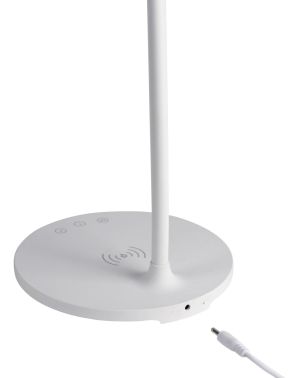 Lampa de masa DELTACO 0400, cu incarcator wireless, LED, 360lm, Alb