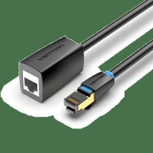 Vention Cat.8 SSTP Extension Patch Cable 0.5M Black 40Gbps - IKHBD