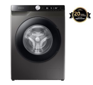 Пералня Samsung WW90T504DAX/S7, Washing Machine,  9 kg, 1400 rpm,  Energy Efficiency A, Eco Bubble, AI Control, Hygiene Steam, Spin Efficiency B,  Inox