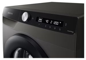 Washing Machine Samsung WW90T504DAX/S7, Washing Machine, 9 kg, 1400 rpm, Energy Efficiency A, Eco Bubble, AI Control, Hygiene Steam, Spin Efficiency B, Inox
