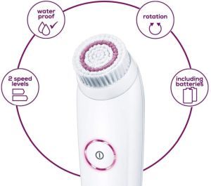 Уред за лице Beurer FC 45 Facial brush,1 attachments, 2 speeds,water-resistant,Lithium-ion battery,For daily use