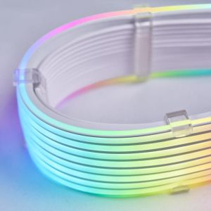 Удължителен RGB кабел Lian-Li Strimer Plus V2, 16-Pin 12VHPWR към 3x8-Pin за RTX 40-та серия, 108 LED
