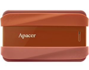 Hard disk Apacer AC533, 2TB 2.5" SATA HDD USB 3.2 Portable Hard Drive Plastic / Rubber Garnet red