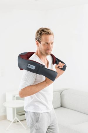 Масажор Beurer MG 151 3D Shiatsu massager;for shoulders, neck, back and legs; 3D massage heads; 8 rotating Shiatsu massage heads; Clockwise/anti-clockwise rotation; 3 levels; automatic switch-off; light and heat function