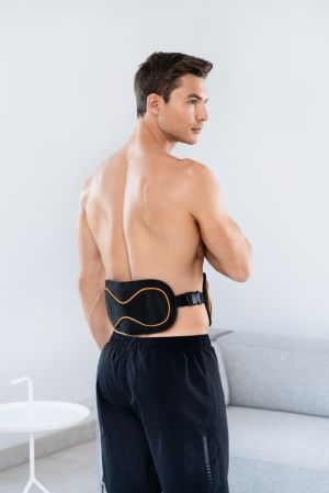 Масажор Beurer EM 39 belt 2 in 1 for the abdomen and lower back; EMS technology; 4 contact electrodes; 5 training programs; adjustable intensity; waist circumference of 75-130 cm