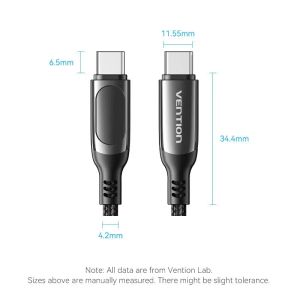 Vention USB2.0 Type-C/Type-C 100W 1.2m - TAYBAV