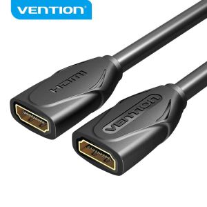 Cablu prelungitor Vention Cablu prelungitor HDMI v2.0 mamă la mamă 0,5 m negru, auriu - AAXBD