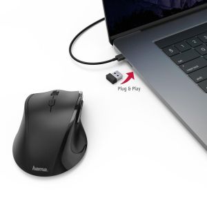 Hama "Riano" Left-handed Mouse, black
