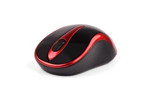Mouse fără fir A4Tech G3-280N-2, V-Track PADLESS, negru/roșu, USB