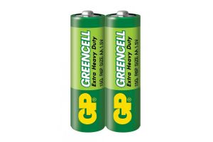 Baterie zinc carbon GP R6 GREENCELL 15G-S2 /2 buc. în ambalaj/retractie 1,5V