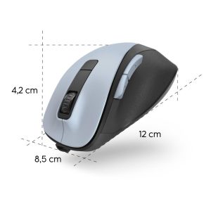 Hama "MW-500 Recharge" Optical 6-Button Mouse, Rechargeable Battery, Ergonomic