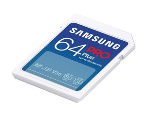 Memorie Samsung 64GB SD Card PRO Plus, UHS-I, citire 180MB/s - scriere 130MB/s