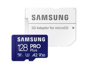 Памет Samsung 128GB micro SD Card PRO Plus with Adapter, UHS-I, Read 180MB/s - Write 130MB/s