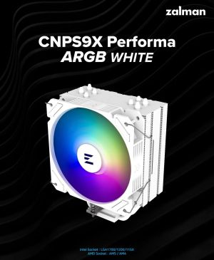 Zalman CPU Cooler CNPS9X PERFORMA ARGB WHITE - aRGB - LGA1700/AM5