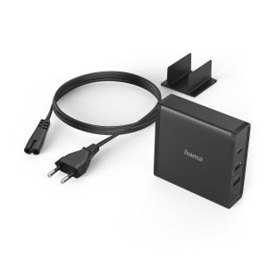 Hama Universal USB-C Charging Station, Power Delivery (PD), 5-20V/65W, Black