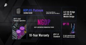 1stPlayer захранване PSU ATX 3.0 1000W Platinum - NGDP1000 - HA-1000BA3