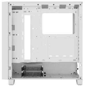 Case Corsair 3000D RGB Airflow Mid Tower, Tempered Glass, White